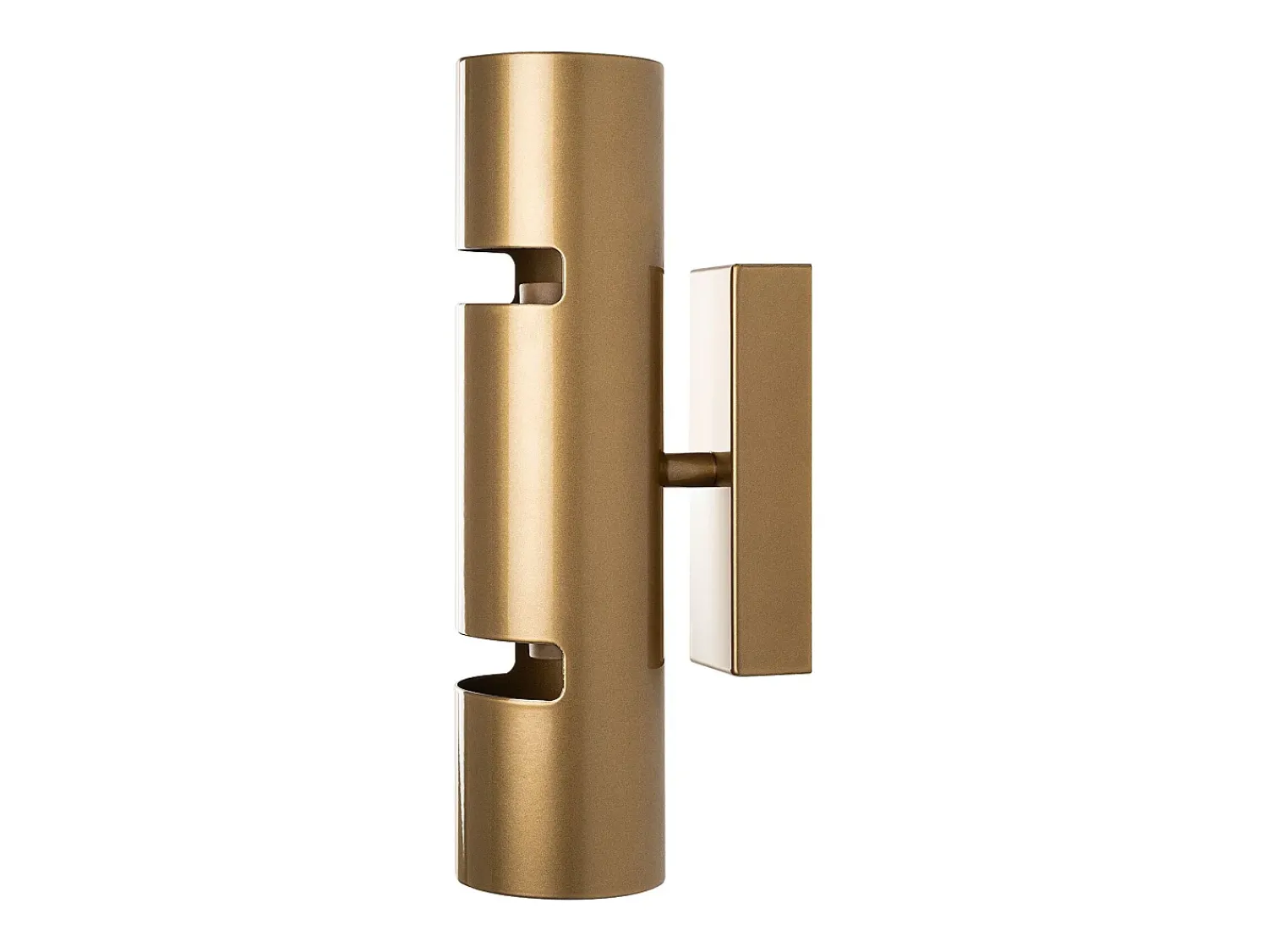 Outlet OZAIA Aplique de pared de metal - Alt. 30 x D. 8 cm - LYORA Dorado