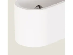 Aplique de Pared de Yeso Iluminación Doble Cara Merton Blanco