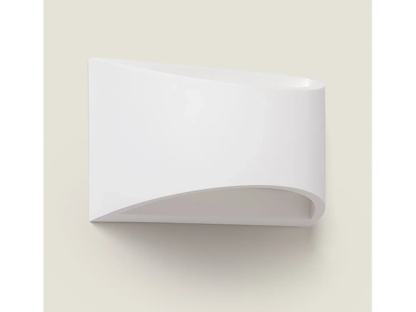 Aplique de Pared de Yeso Fosty Blanco