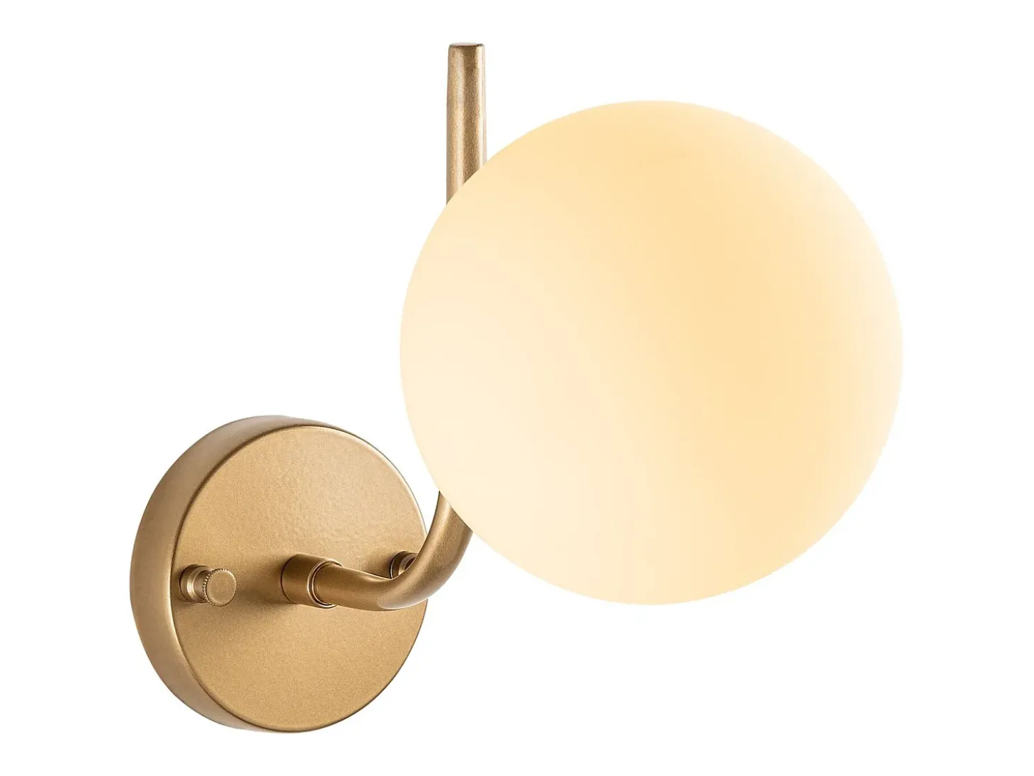 Aplique de pared en metal dorado con globo - D. 15 cm - ORBEA