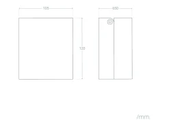 Aplique de Pared Exterior LED 6W Aluminio Mully Negro