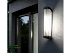 Aplique de Pared Exterior Cristal Peridot Negro