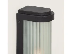 Aplique de Pared Exterior Cristal Peridot Negro