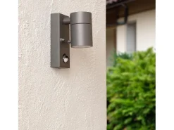 Sale Ledkia Aplique de Pared Exterior Acero Inoxidable con Sensor PIR Stone Antracita Transparente