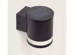 Aplique de Pared Exterior Solar LED Aluminio Draco Negro