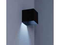 Aplique de Pared Exterior Solar LED 2W con Detector de Movimiento Radar Eros 6000K Blanco Frío