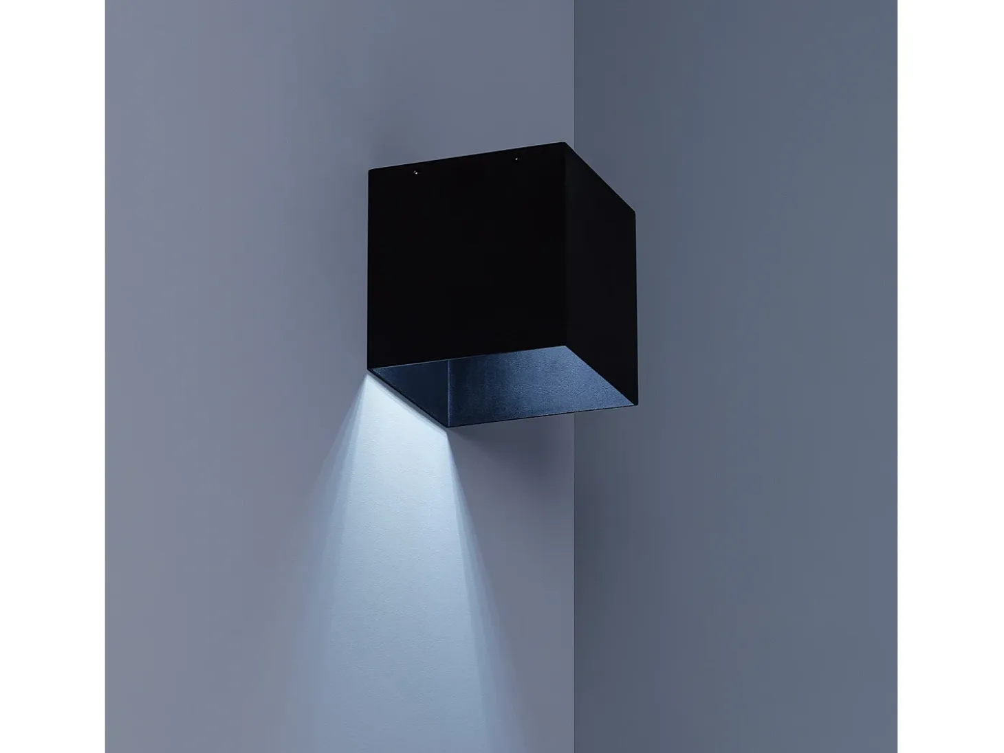Aplique de Pared Exterior Solar LED 2W con Detector de Movimiento Radar Eros 6000K Blanco Frío