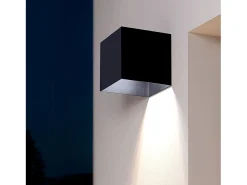 Aplique de Pared Exterior Solar LED 2W con Detector de Movimiento Radar Eros 6000K Blanco Frío