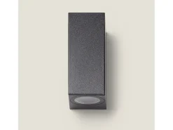 Aplique de Pared Exterior Iluminación Doble Cara Miseno Negro Negro