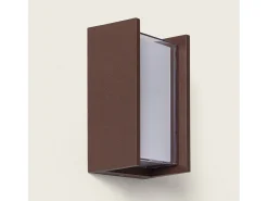 Aplique de Pared Exterior LED 12W Aluminio CCT Seleccionable Doble Difusor Lysandra Óxido