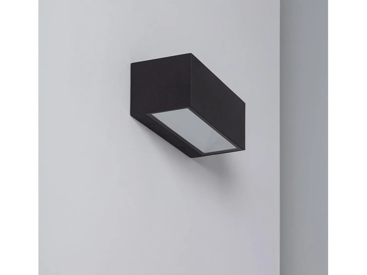 Aplique de Pared Exterior LED 18W de Aluminio Iluminación Doble Cara CCT Seleccionable Gropius Negro