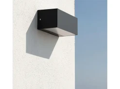Aplique de Pared Exterior LED 18W de Aluminio Iluminación Doble Cara CCT Seleccionable Gropius Negro