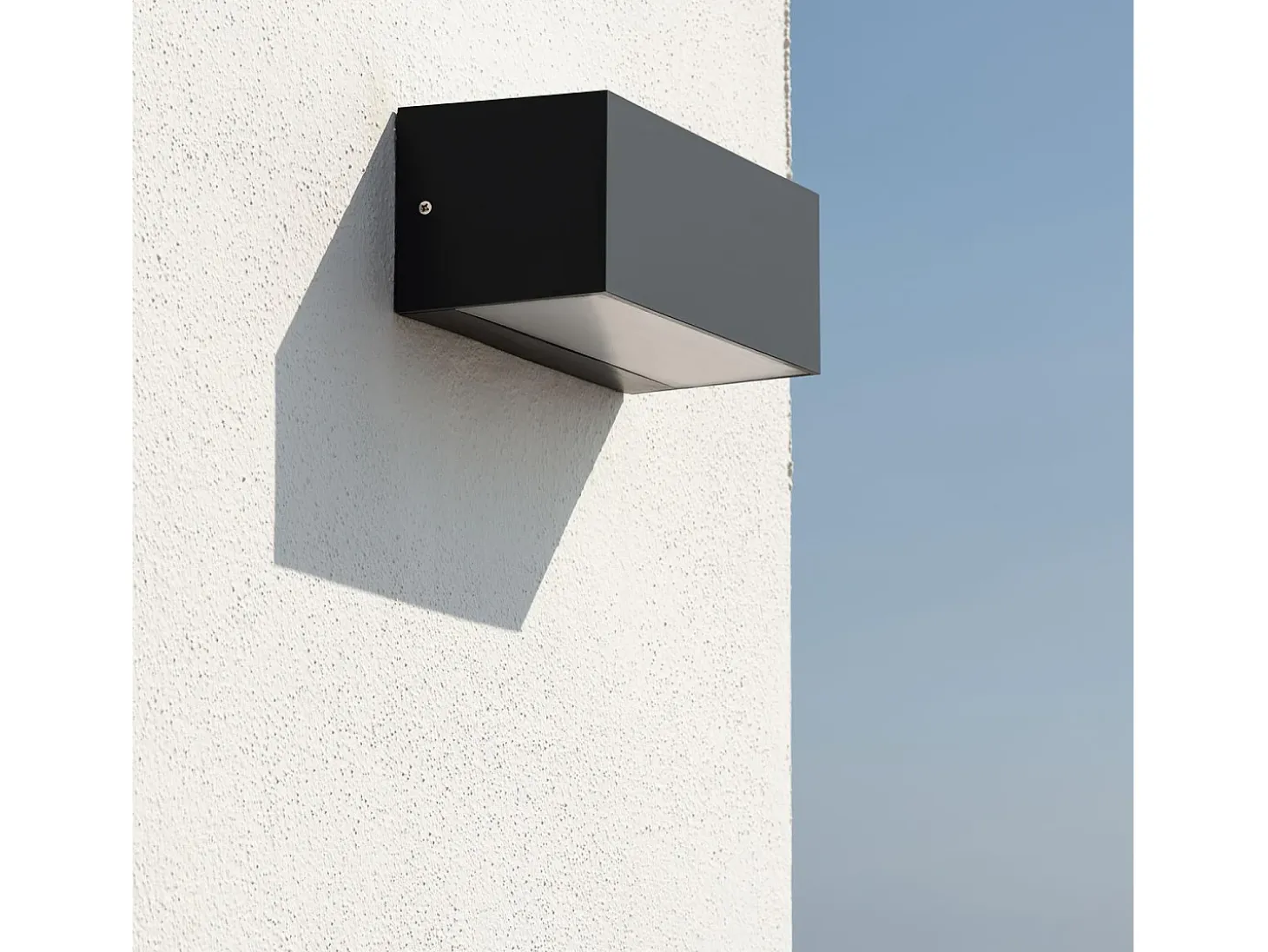 Aplique de Pared Exterior LED 18W de Aluminio Iluminación Doble Cara CCT Seleccionable Gropius Negro