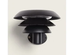 Aplique de Pared Exterior Solar LED 1,5W Acero Inoxidable Biel Negro