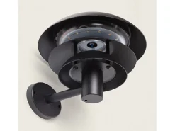 Aplique de Pared Exterior Solar LED 1,5W Acero Inoxidable Biel Negro