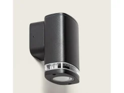 Aplique de Pared Exterior Ranedux Negro