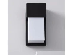 Aplique de Pared Exterior de Aluminio Etnea Negro