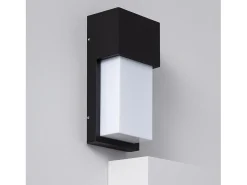 Aplique de Pared Exterior de Aluminio Etnea Negro