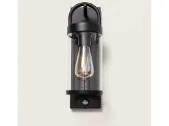 Aplique de Pared Exterior Benny con Sensor Movimiento PIR Negro