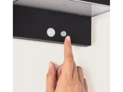Aplique de Pared Exterior Solar LED 5W Aluminio con Sensor de Movimiento Bran Negro