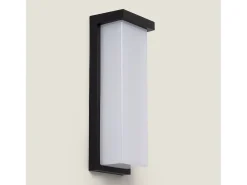 Aplique de Pared Exterior LED 22W Aluminio Tyron 4000K Negro Blanco Neutro
