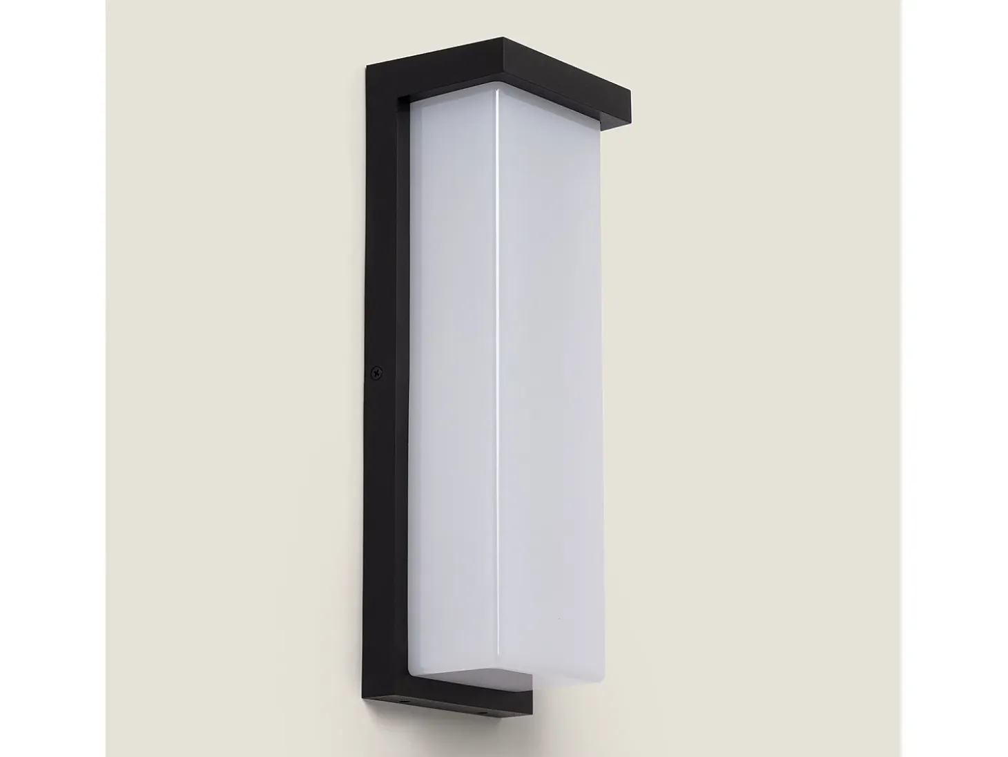 Aplique de Pared Exterior LED 22W Aluminio Tyron 4000K Negro Blanco Neutro