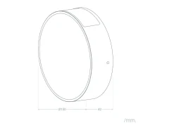 Aplique de Pared Exterior LED 6W Aluminio Crono Blanco 3000K Blanco Cálido