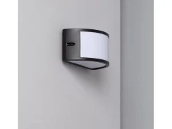 Aplique de Pared Exterior Aluminio Lenir Negro