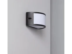 Aplique de Pared Exterior Aluminio Lenir Negro