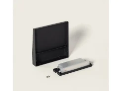 Aplique de Pared Exterior LED 6.5W CCT Seleccionable Superficie Cuadrado Jade Negro