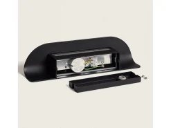 Aplique de Pared Exterior LED 12W Aluminio Agerato Negro