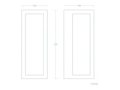 Aplique de Pared Exterior Acero Inoxidable y Cristal Texturizado con Detector de Movimiento Gakom Negro