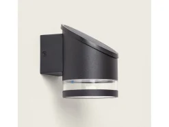 Aplique de Pared Exterior Solar LED Aluminio Eddan Negro