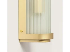 Aplique de Pared Exterior Cristal Peridot Dorado