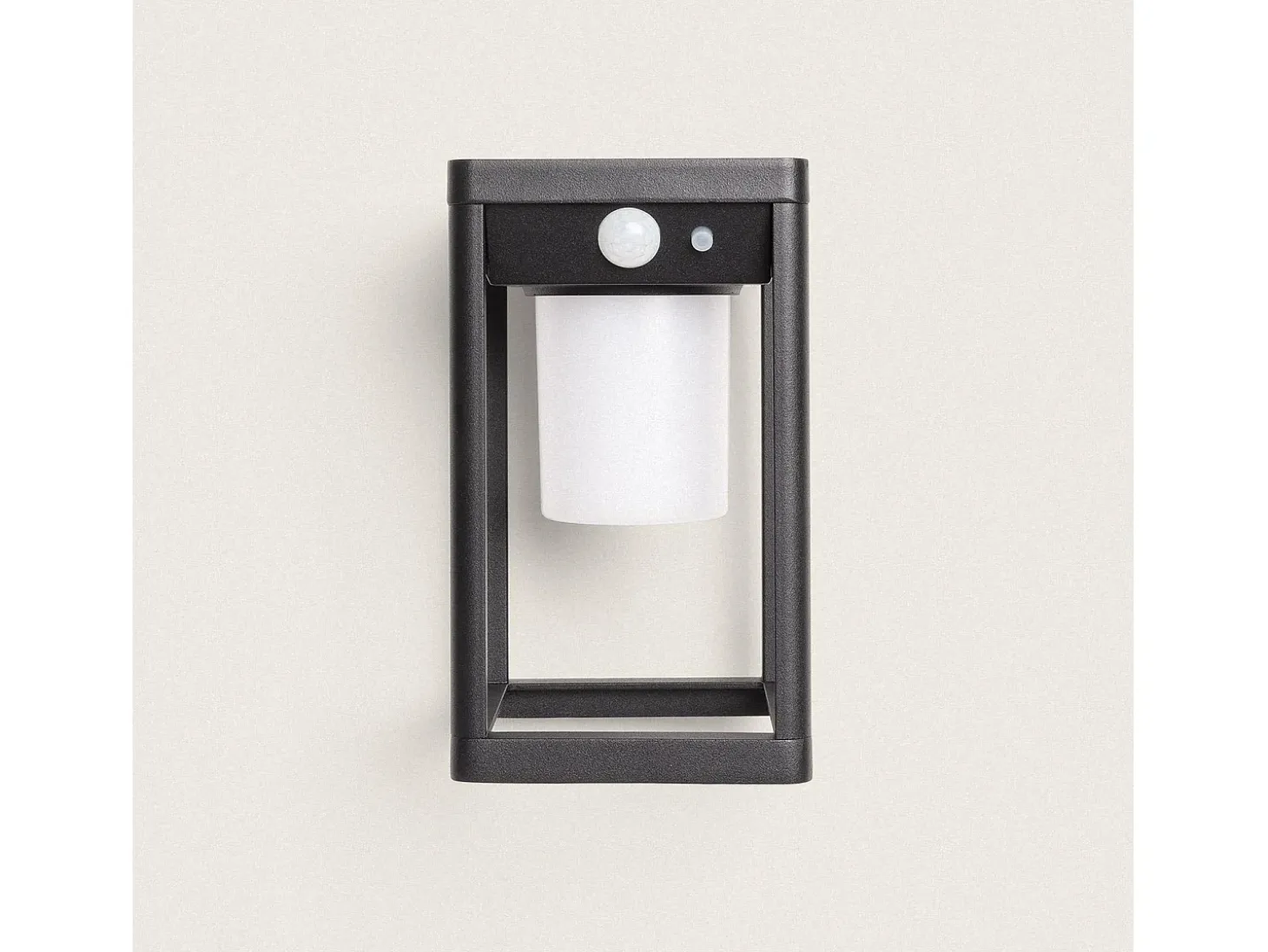 Aplique de Pared Exterior Solar LED 2,5W Aluminio con Sensor de Movimiento Devah Negro