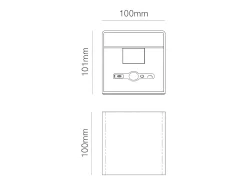 Aplique de pared LED Beneito Faure Lek Sensor con sensor de movimiento, 6 W, 3000 K, carga USB-C, IP54 - Aplique de pared Corten