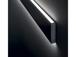 Ideal Lux Aplique Para Pared^Aplique de pared LED integrado lineal decorativo , 3000K Negro