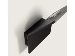 Aplique de Pared LED 6W de Aluminio Lerna Negro 2700K Blanco Cálido