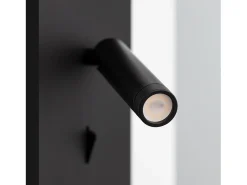 Aplique de Pared LED 6W de Aluminio Kaskazini Negro