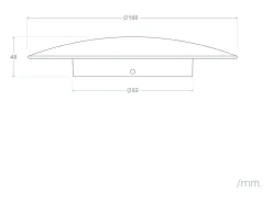 Aplique de Pared LED 6W de Aluminio Iris Blanco 3000K Blanco Cálido