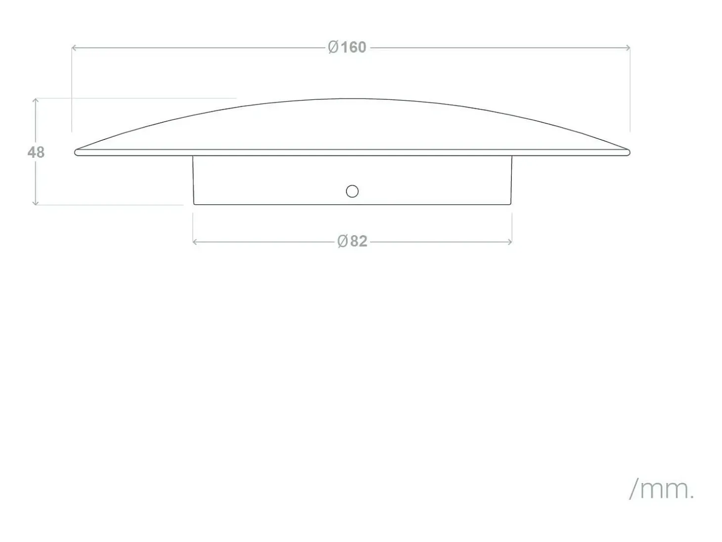 Aplique de Pared LED 6W de Aluminio Iris Blanco 3000K Blanco Cálido