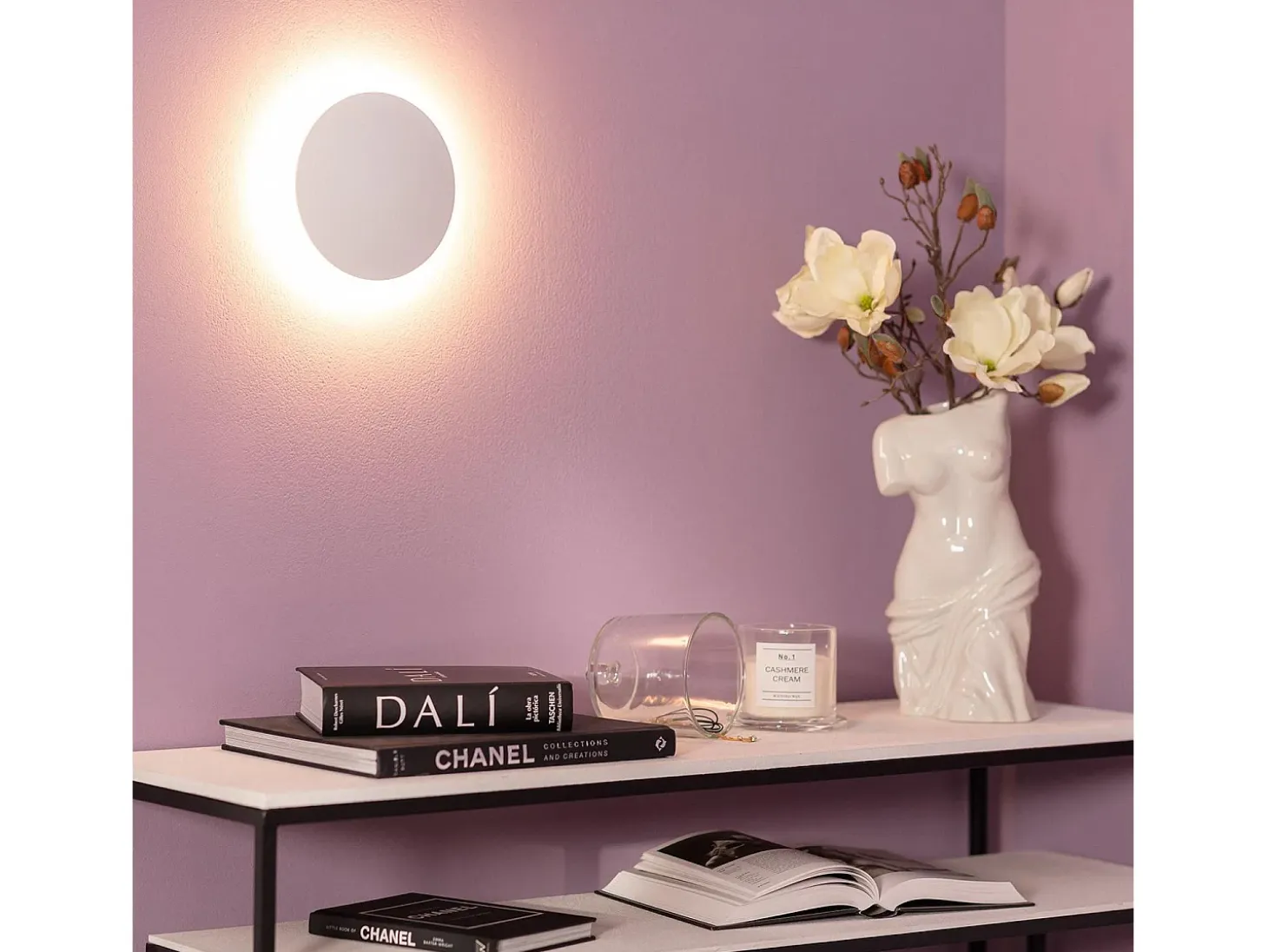 Aplique de Pared LED 6W de Aluminio Iris Blanco 3000K Blanco Cálido