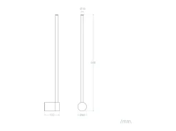 Aplique de Pared LED 10W de Metal DeLux Negro