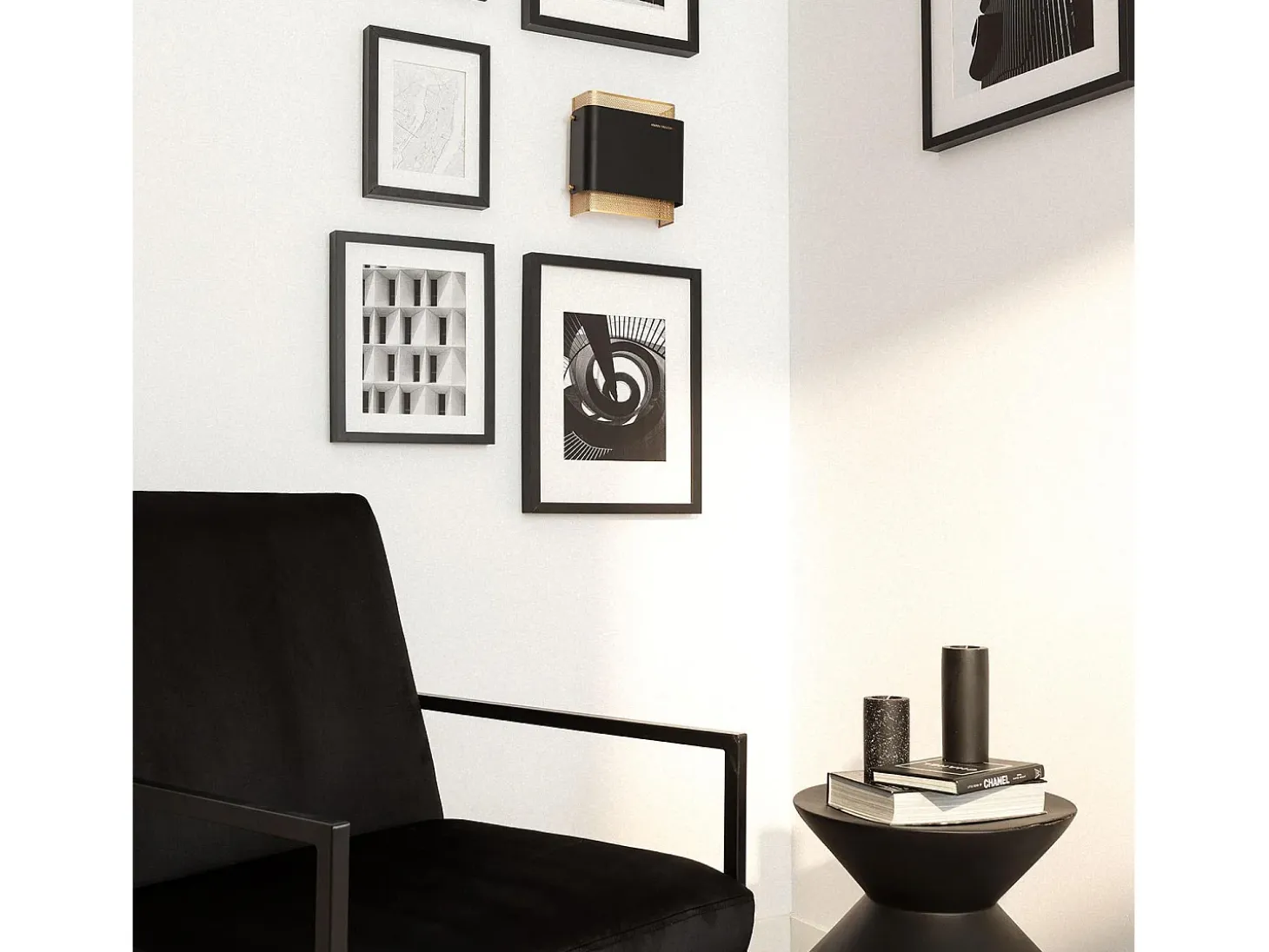 Aplique de Pared LED 6W Metal Duchamp Negro