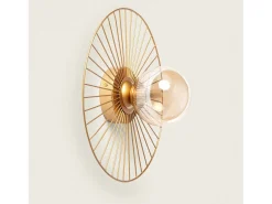 Aplique de Pared Metal Dharma Dorado