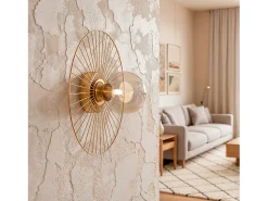 Aplique de Pared Metal Dharma Dorado