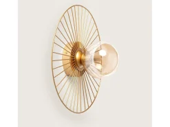 Aplique de Pared Metal Dharma Dorado
