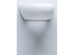 Aplique Para Pared^Aplique de pared moderno en cerámica blanca minimalista Salem Cobrizo