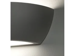 Aplique Para Pared^Aplique de pared moderno en cerámica blanca minimalista Salem Cobrizo