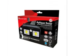 Outlet 7H SEVENON Aplique de Pared Solar LED 2 Luces con Sensor Crepuscular y Movimiento 7500K 20000H 7hSevenOn Negro